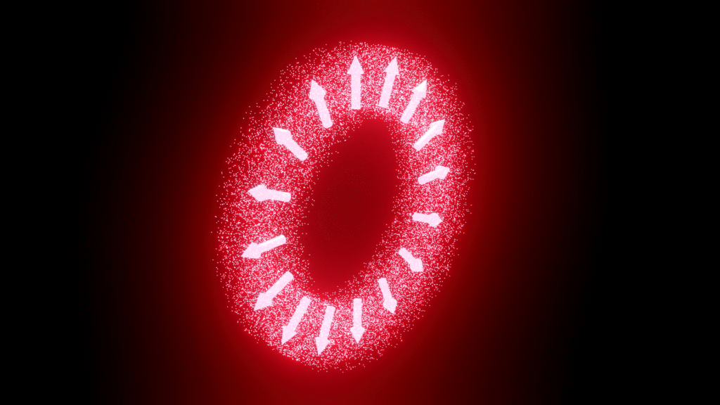 Radial structured light animation